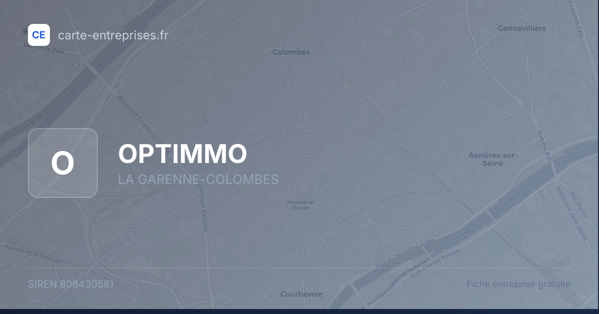 OPTIMMO — 808430581 — fiche entreprise