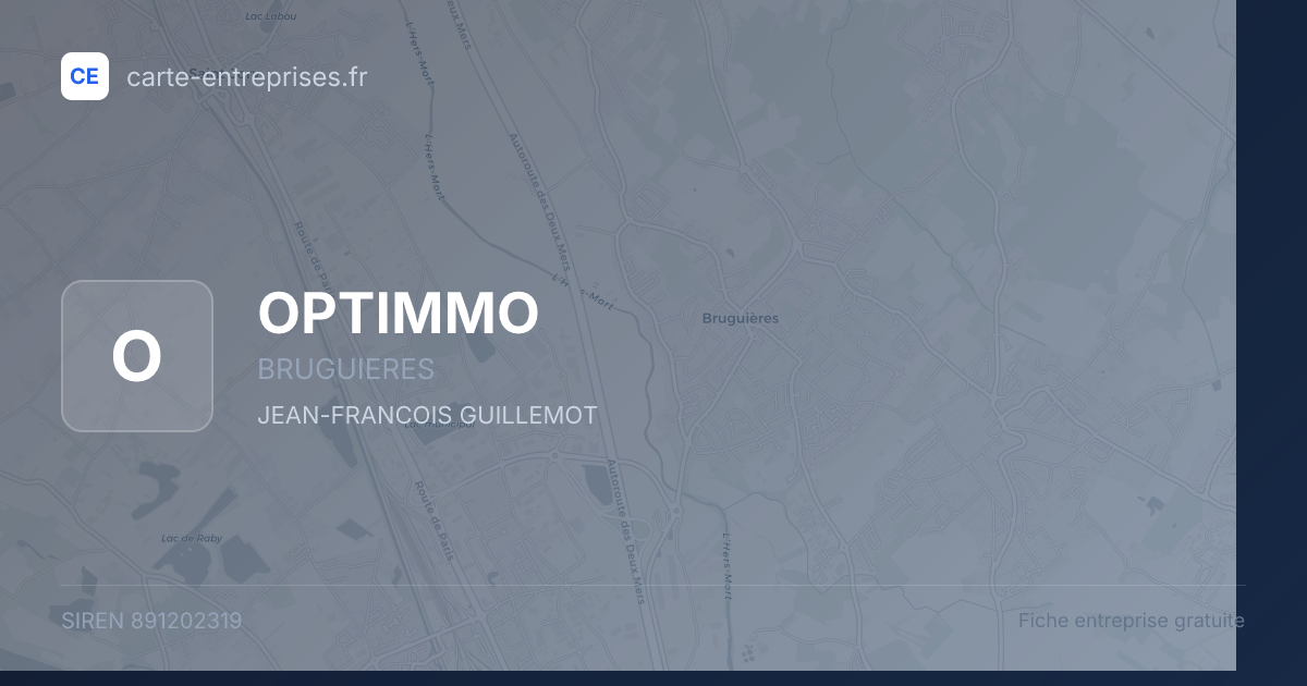 OPTIMMO — 891202319 — fiche entreprise