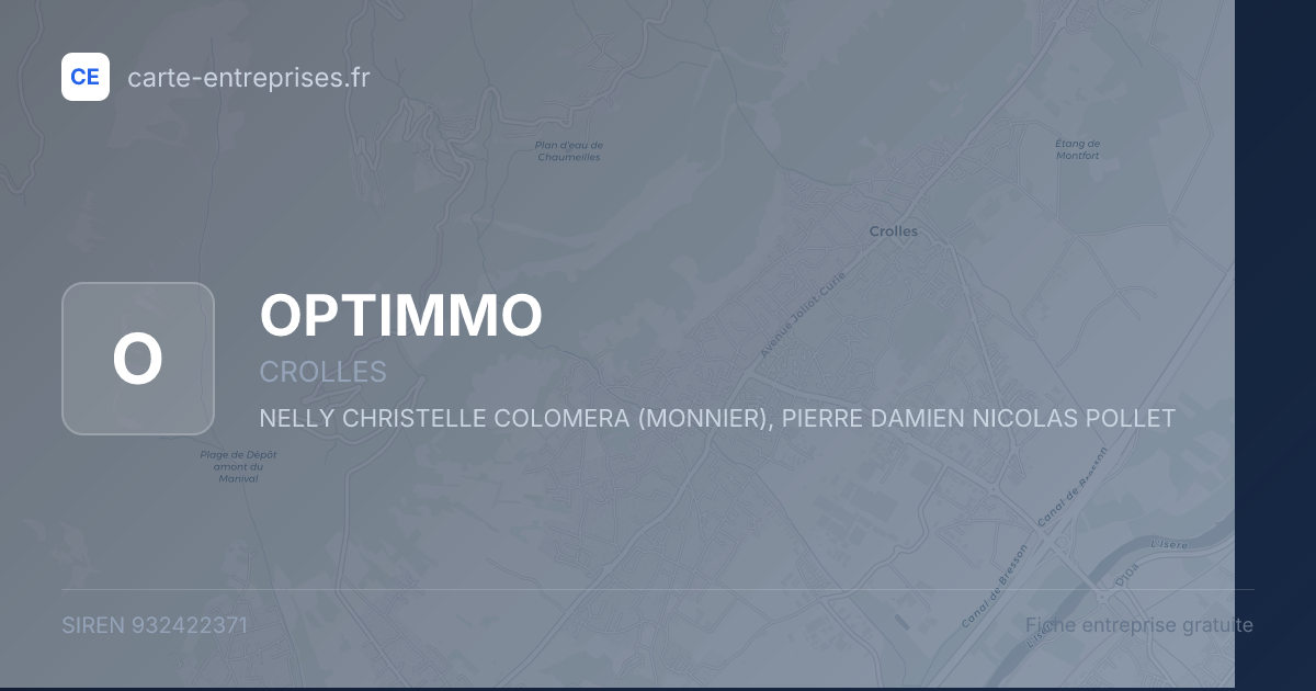 OPTIMMO — 932422371 — fiche entreprise