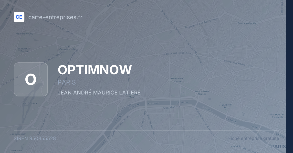 OPTIMNOW — 950855528 — fiche entreprise