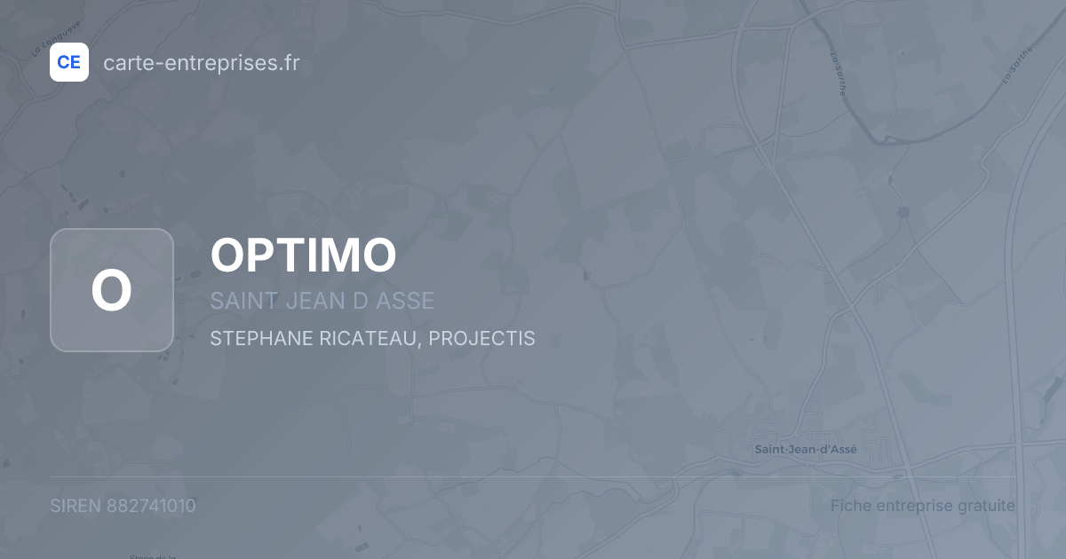 OPTIMO — 882741010 — fiche entreprise
