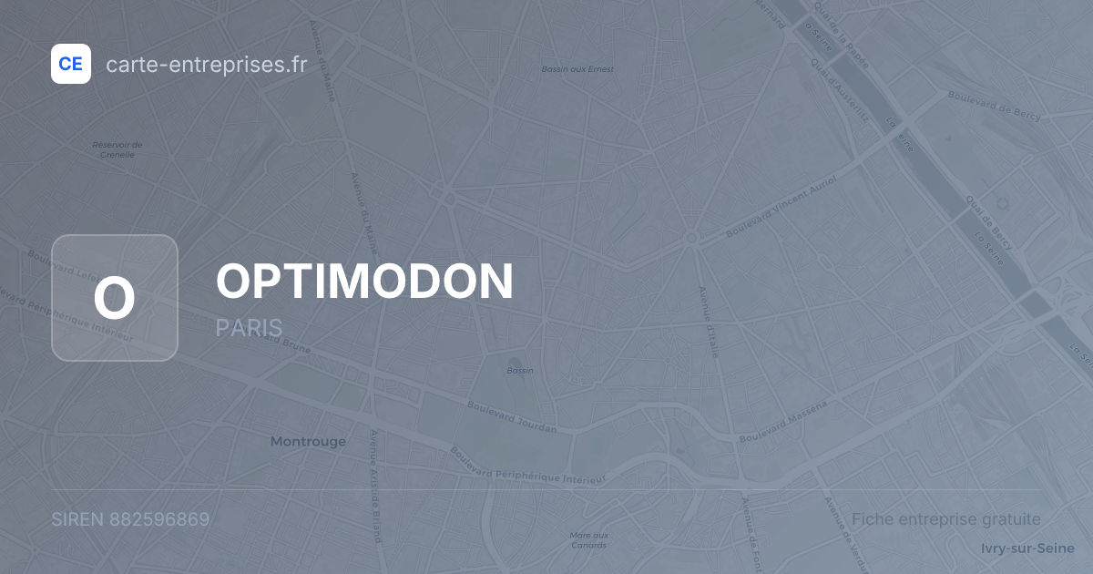 OPTIMODON — 882596869 — fiche entreprise