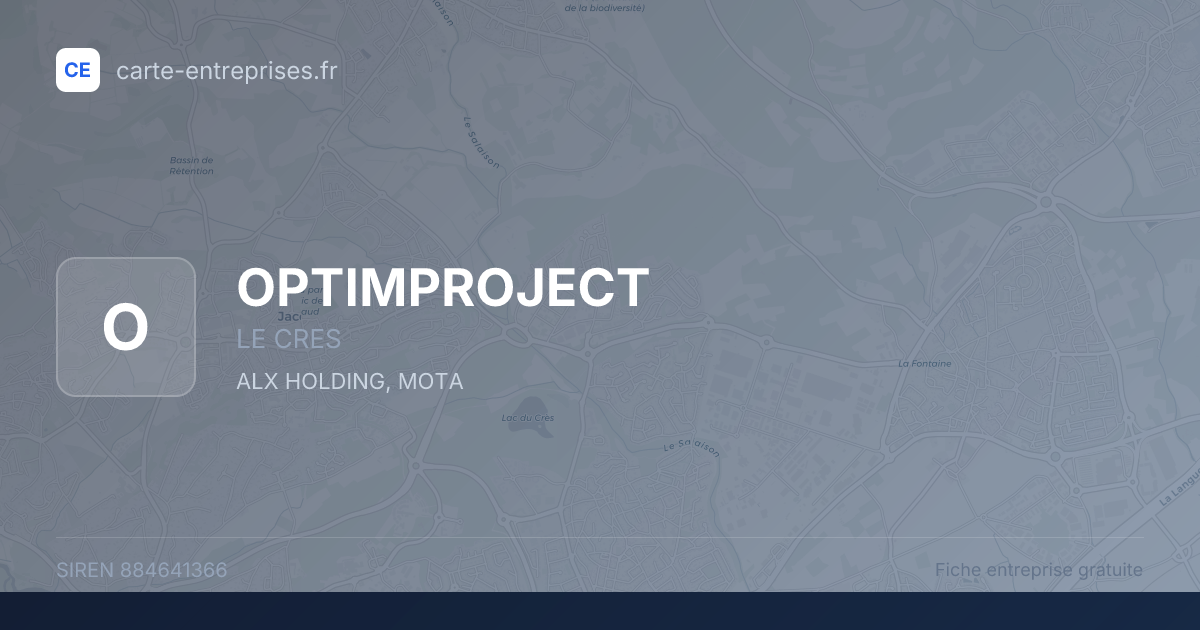 OPTIMPROJECT — 884641366 — fiche entreprise