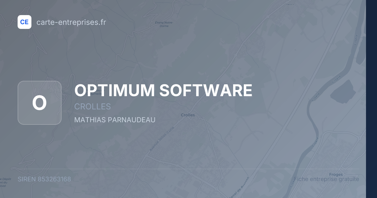OPTIMUM SOFTWARE — 853263168 — fiche entreprise