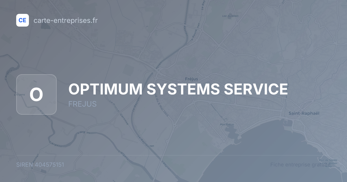 OPTIMUM SYSTEMS SERVICE — 404575151 — fiche entreprise