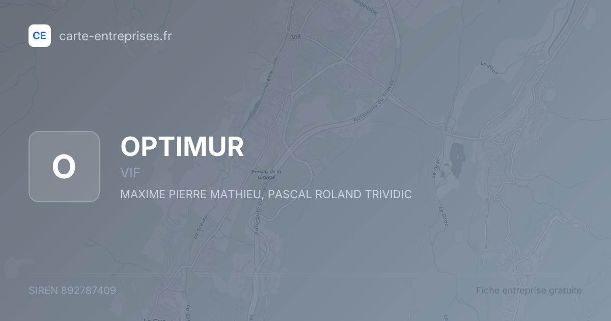 OPTIMUR — 892787409 — fiche entreprise