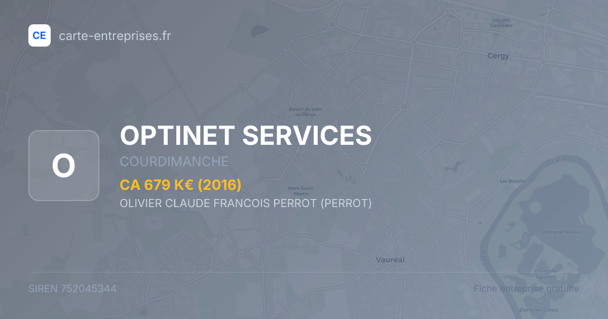 OPTINET SERVICES — 752045344 — fiche entreprise