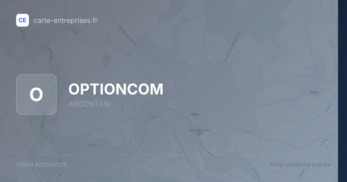 OPTIONCOM — 402554026 — fiche entreprise