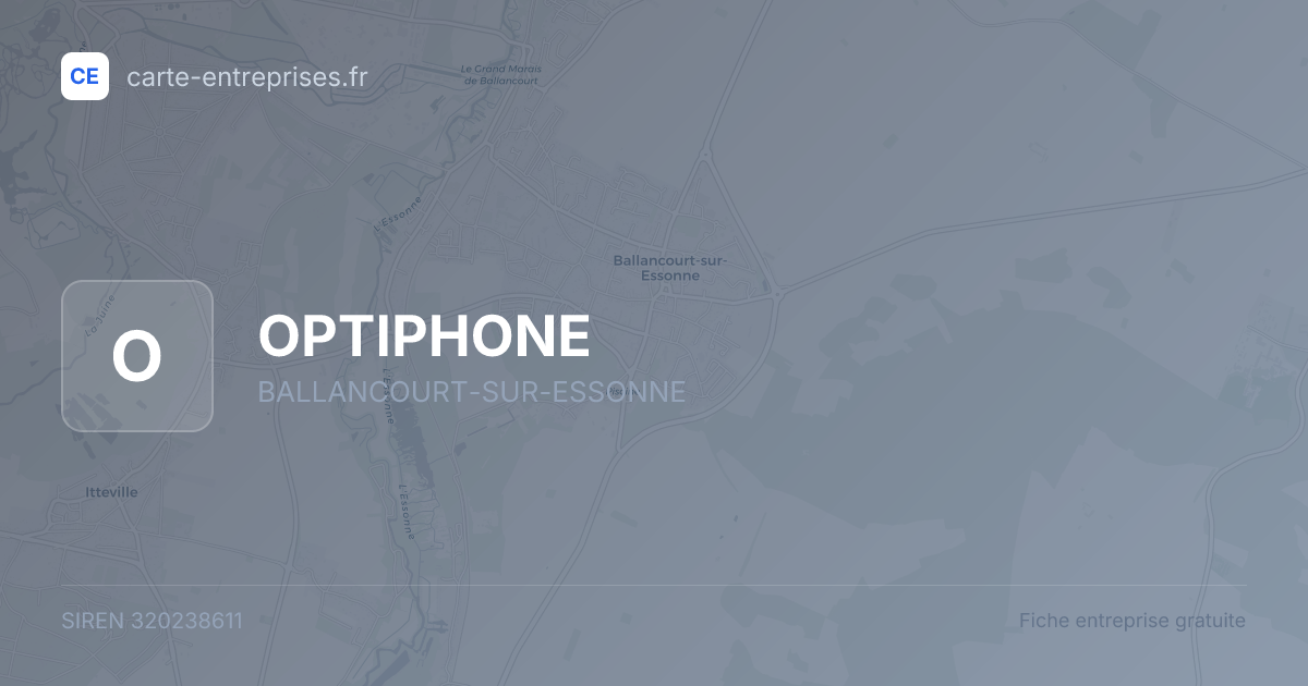 OPTIPHONE — 320238611 — fiche entreprise
