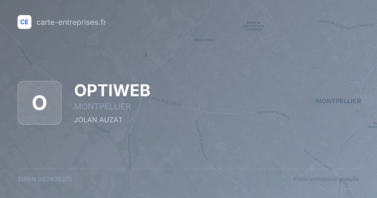 OPTIWEB — 992409375 — fiche entreprise
