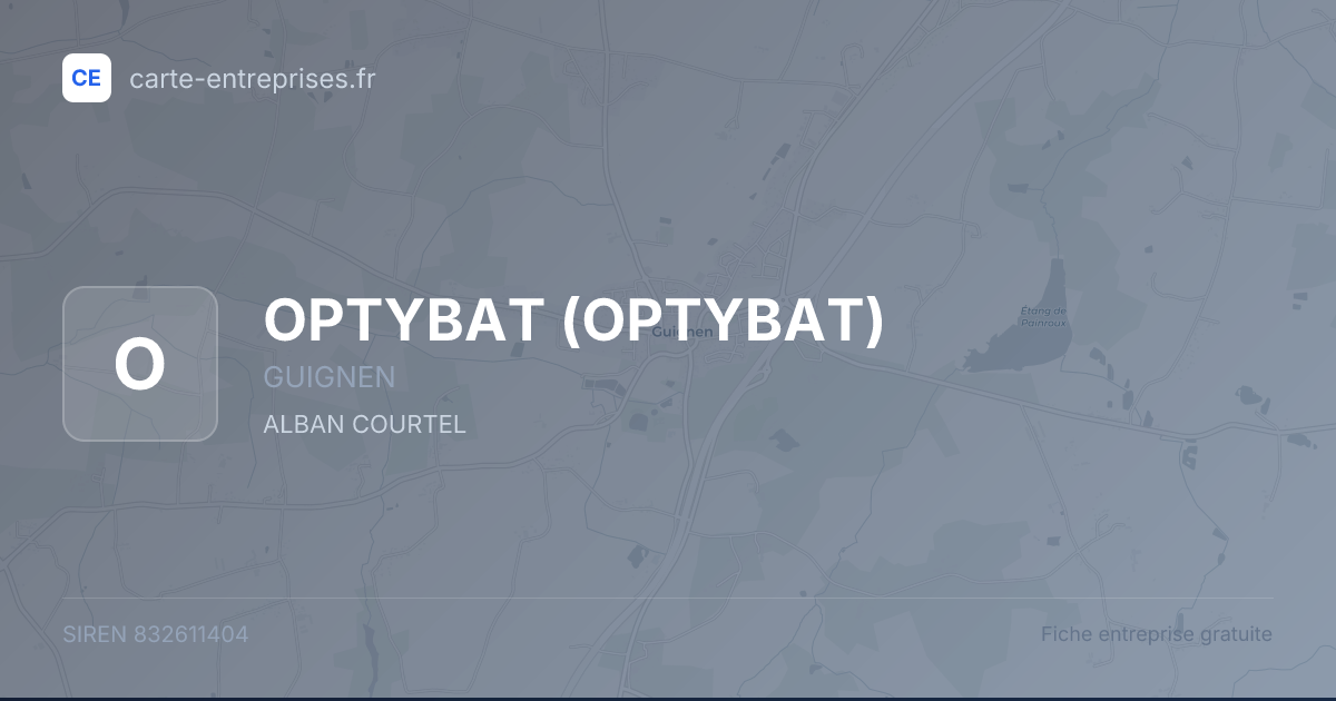 OPTYBAT — 832611404 — fiche entreprise