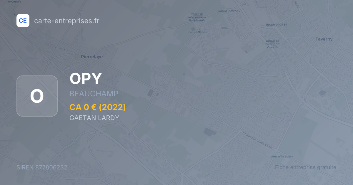 OPY — 877806232 — fiche entreprise