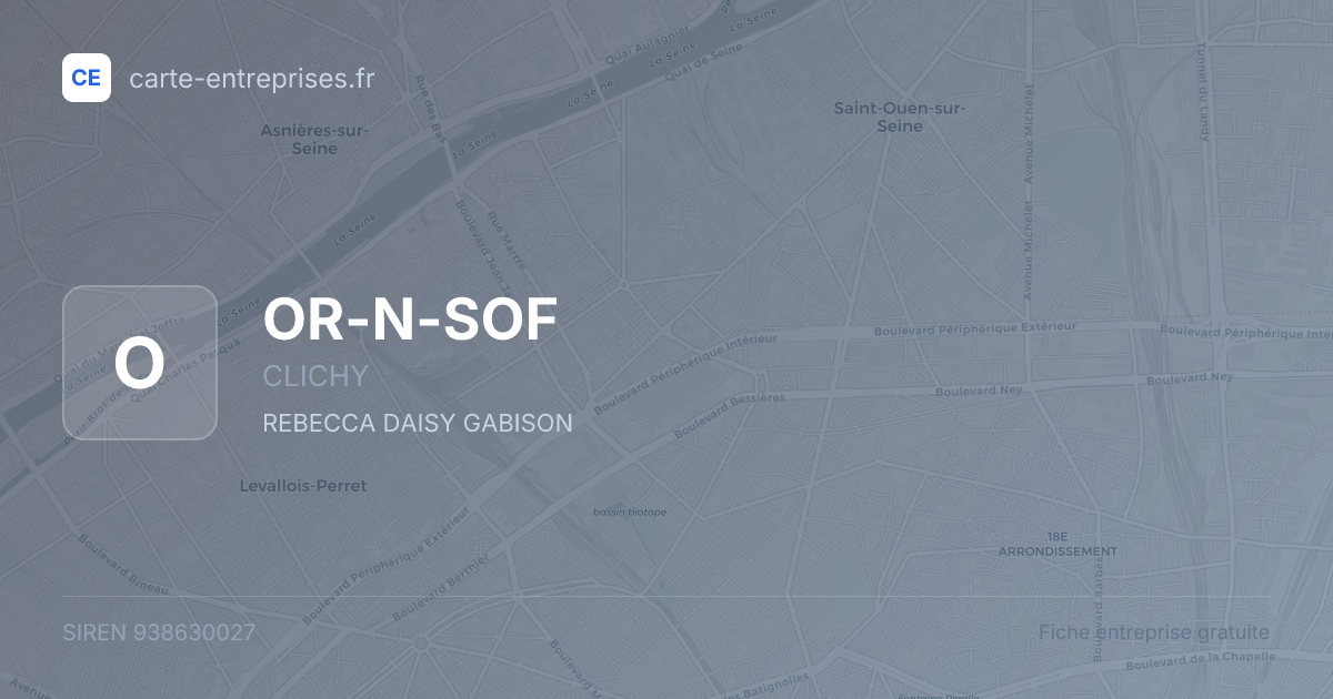 OR-N-SOF — 938630027 — fiche entreprise