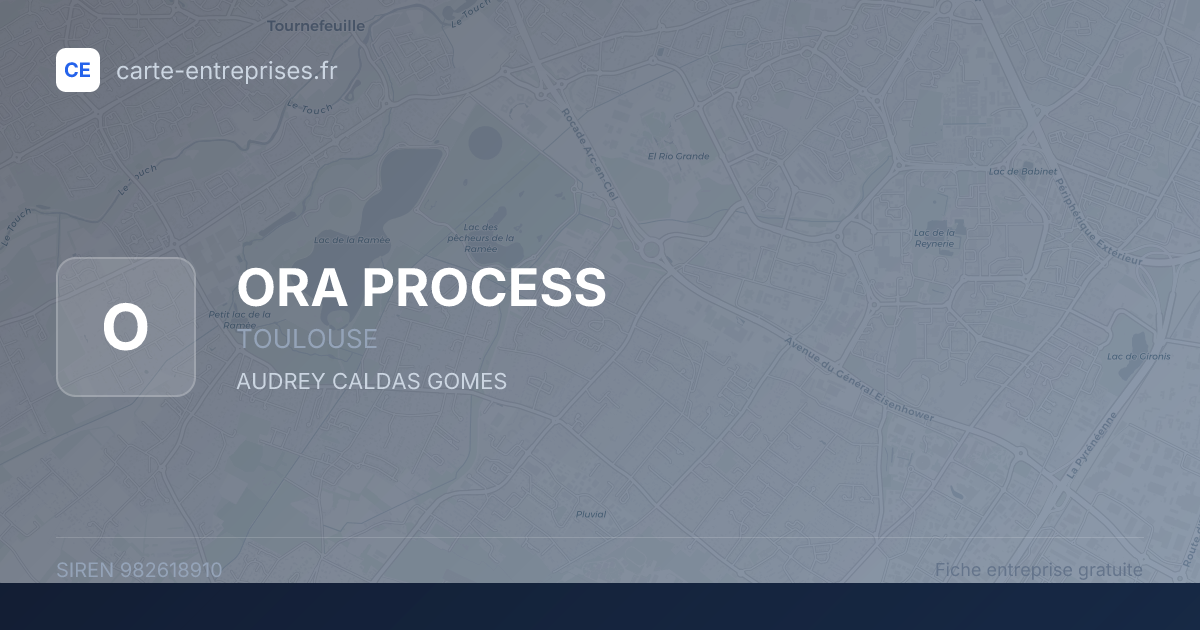 ORA PROCESS — 982618910 — fiche entreprise