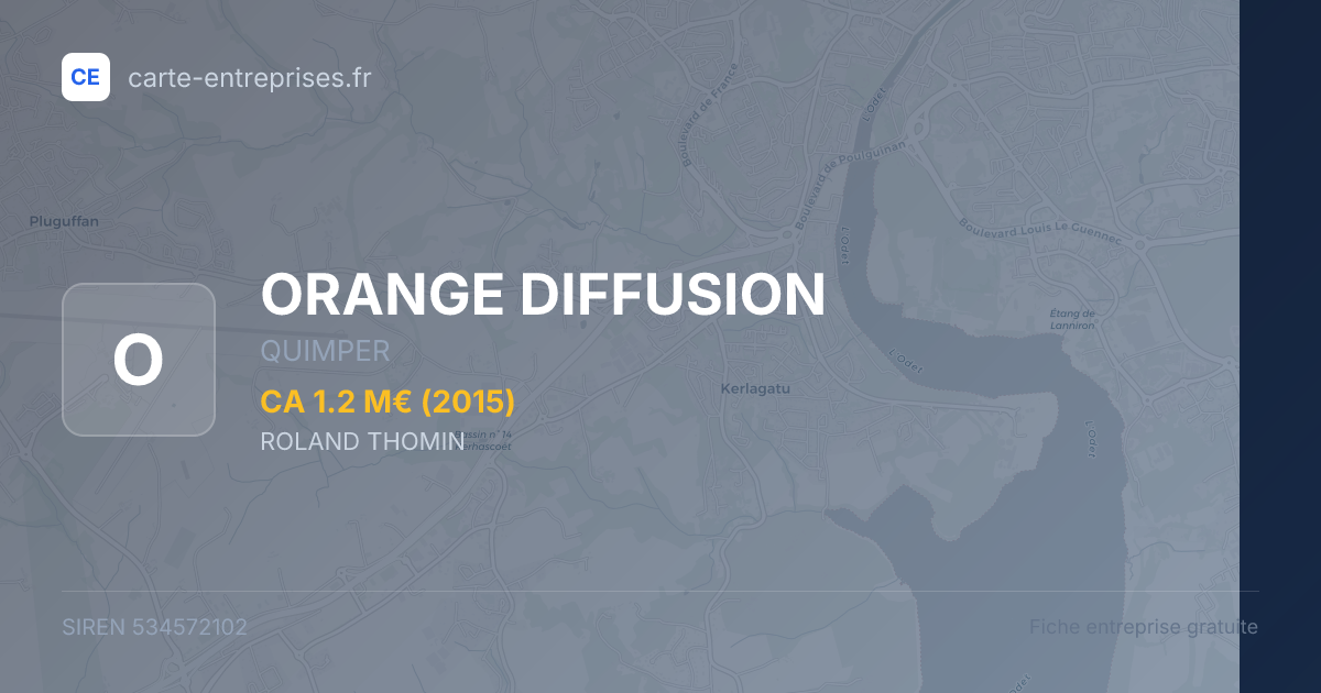 ORANGE DIFFUSION — 534572102 — fiche entreprise