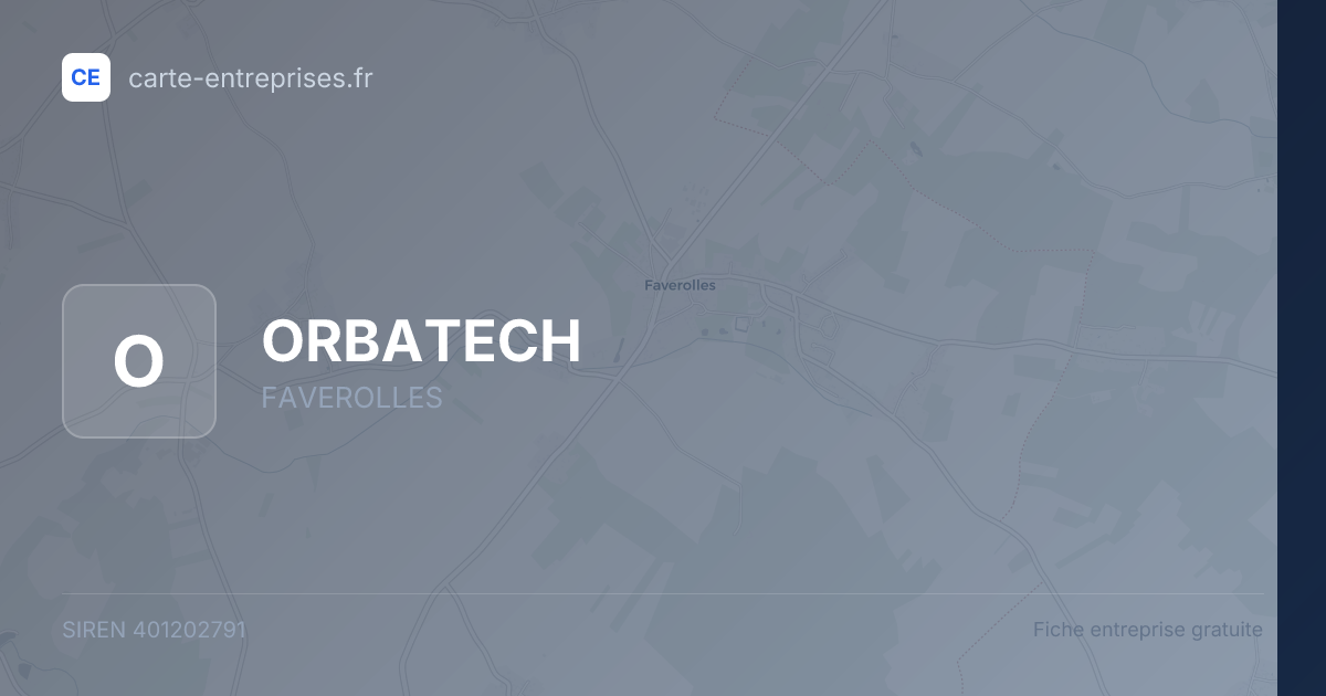ORBATECH — 401202791 — fiche entreprise
