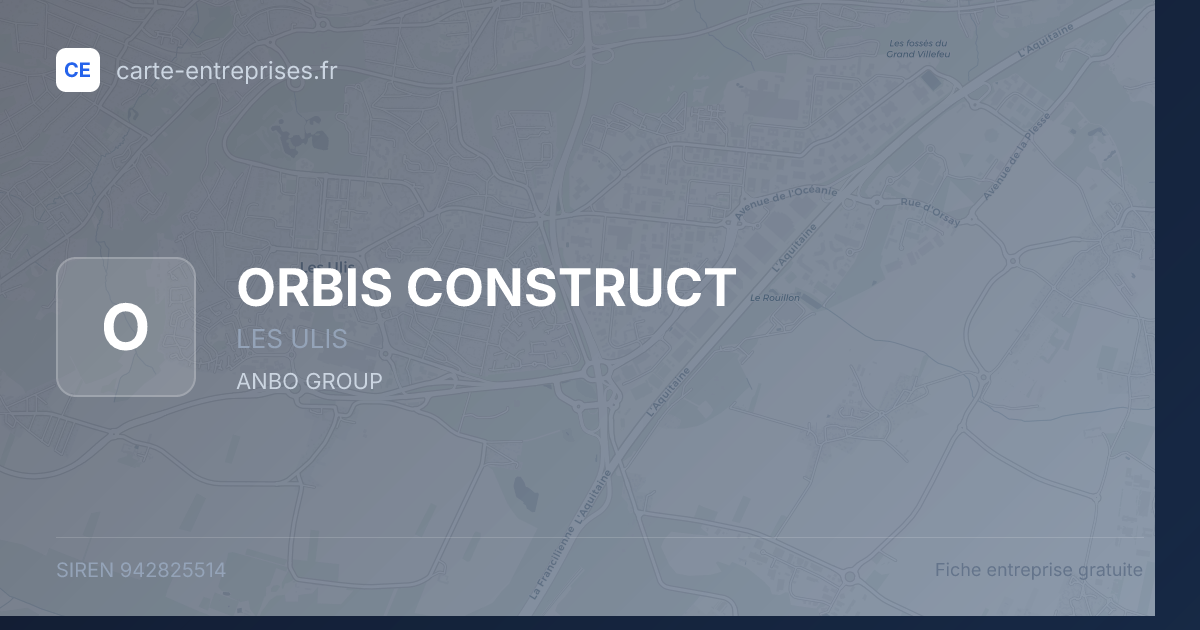 ORBIS CONSTRUCT — 942825514 — fiche entreprise