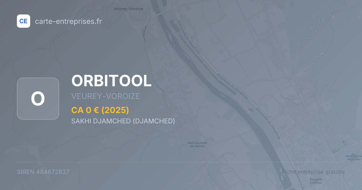 ORBITOOL — 484672837 — fiche entreprise