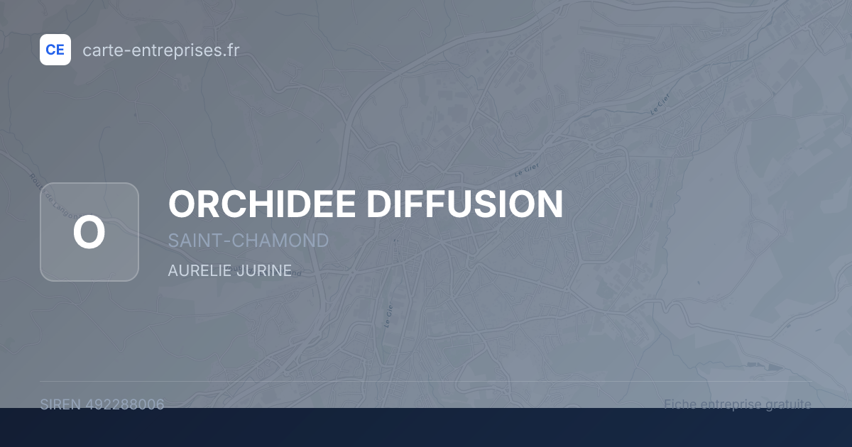 ORCHIDEE DIFFUSION — 492288006 — fiche entreprise