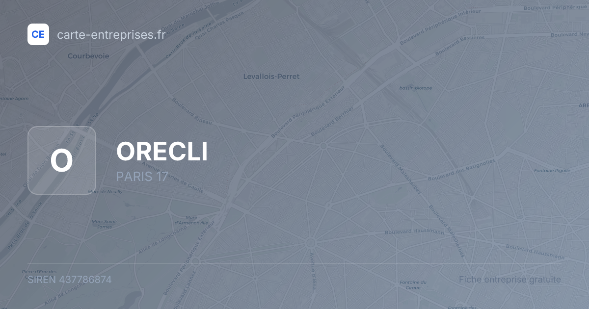 ORECLI — 437786874 — fiche entreprise