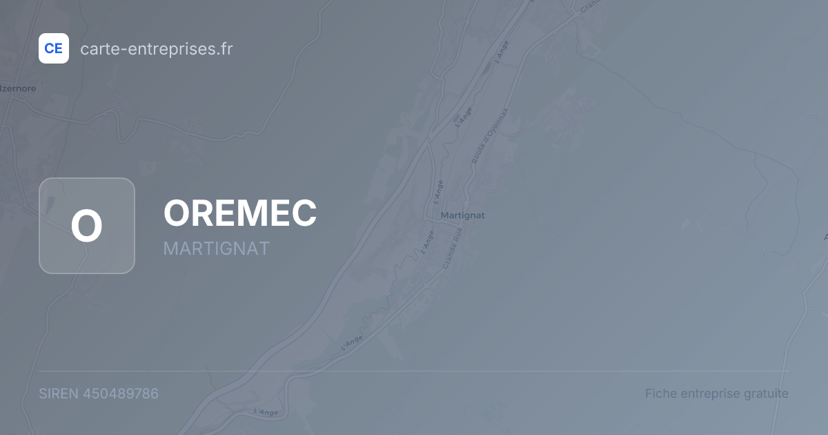 OREMEC — 450489786 — fiche entreprise