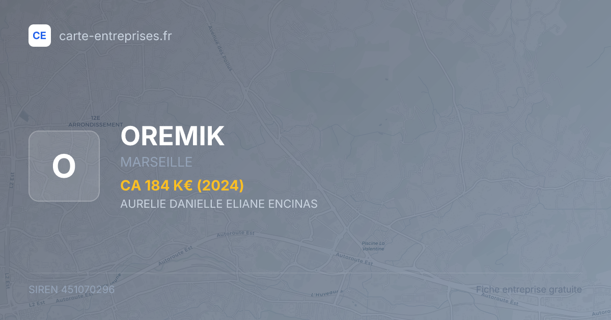 OREMIK — 451070296 — fiche entreprise