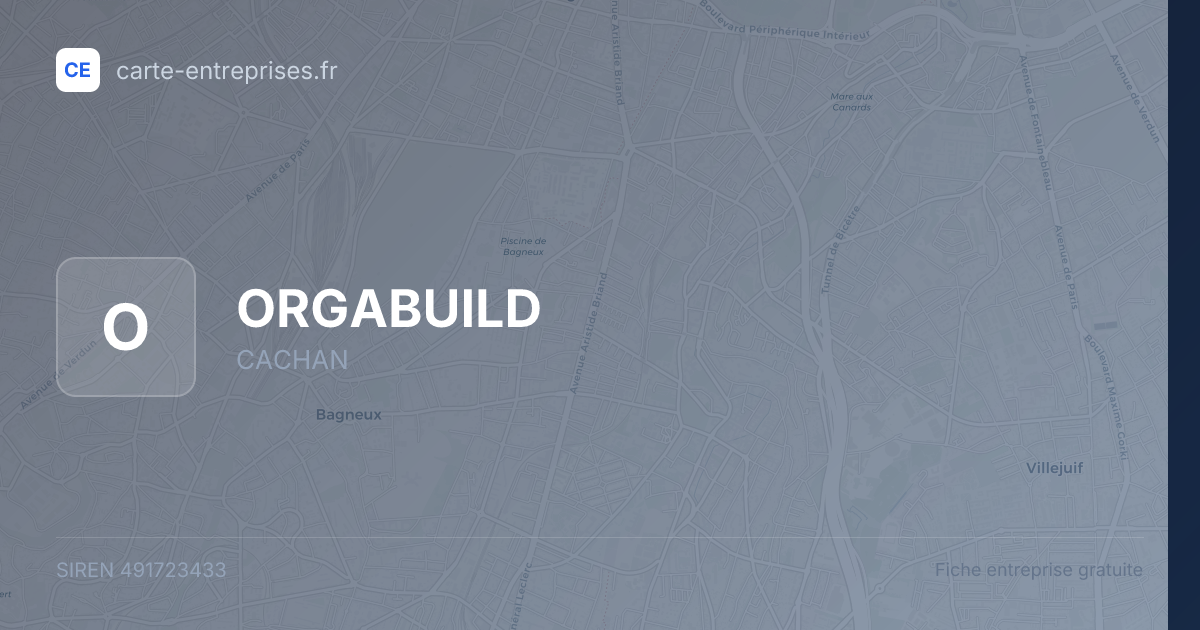 ORGABUILD — 491723433 — fiche entreprise