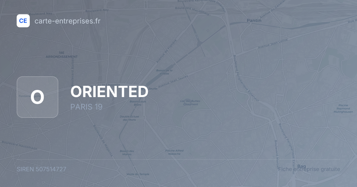 ORIENTED — 507514727 — fiche entreprise