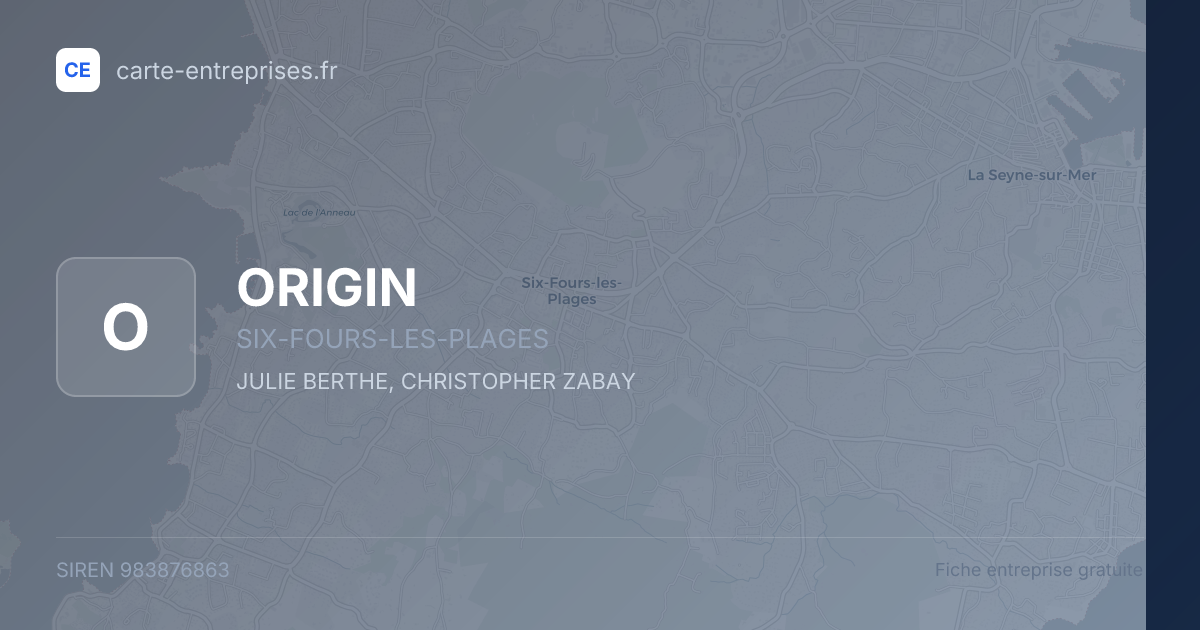 ORIGIN — 983876863 — fiche entreprise