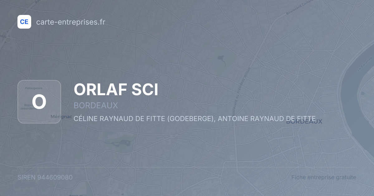 ORLAF SCI — 944609080 — fiche entreprise