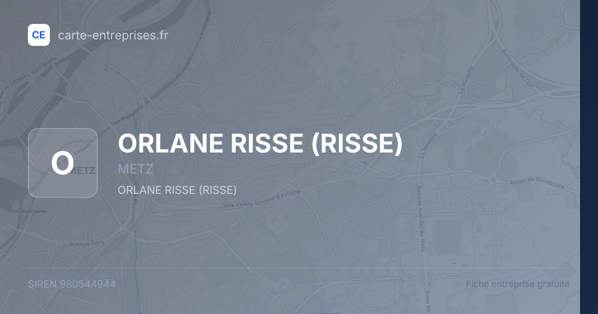 ORLANE RISSE (RISSE) — 980544944 — fiche entreprise