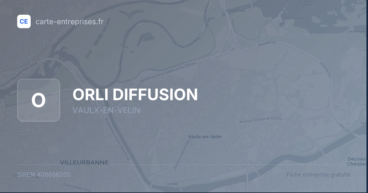 ORLI DIFFUSION — 408656205 — fiche entreprise