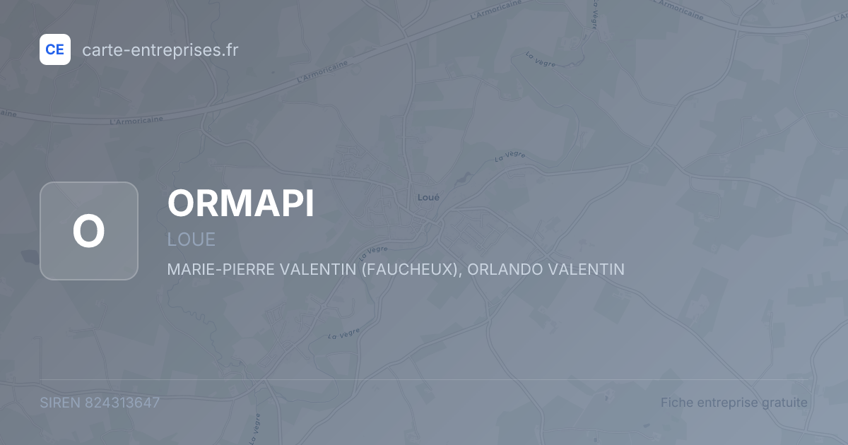 ORMAPI — 824313647 — fiche entreprise