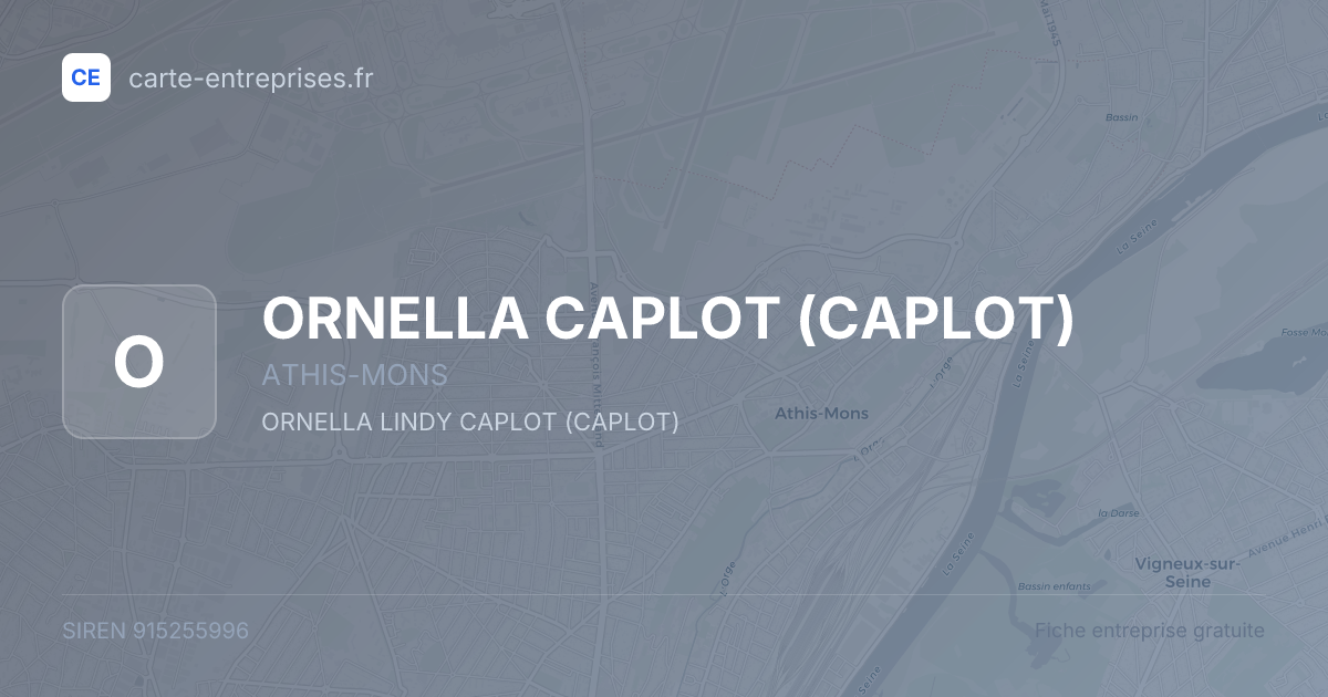 ORNELLA CAPLOT (CAPLOT) — 915255996 — fiche entreprise