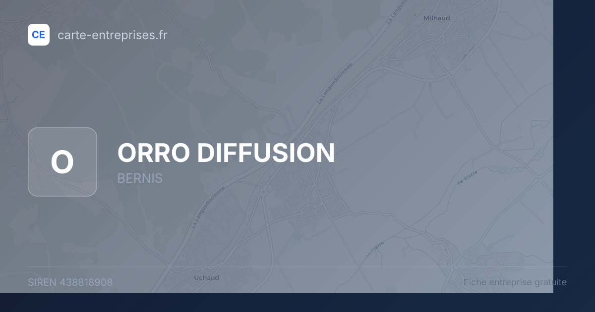 ORRO DIFFUSION — 438818908 — fiche entreprise