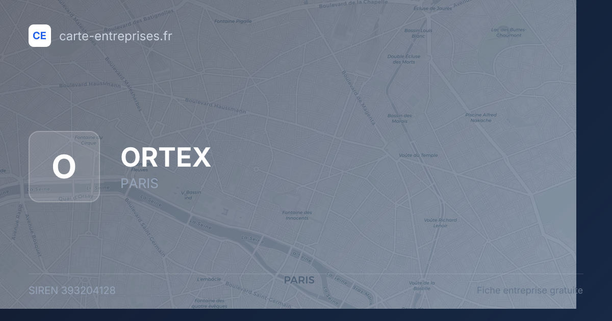 ORTEX — 393204128 — fiche entreprise