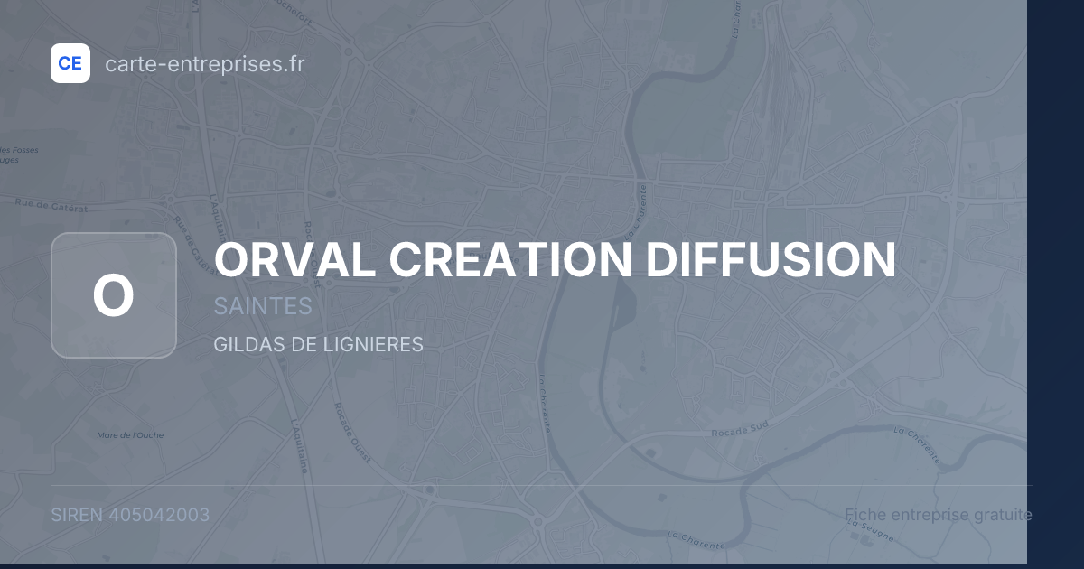 ORVAL CREATION DIFFUSION — 405042003 — fiche entreprise