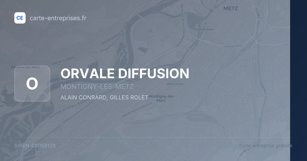 ORVALE DIFFUSION — 415159128 — fiche entreprise
