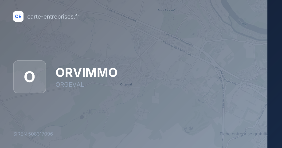 ORVIMMO — 508317096 — fiche entreprise
