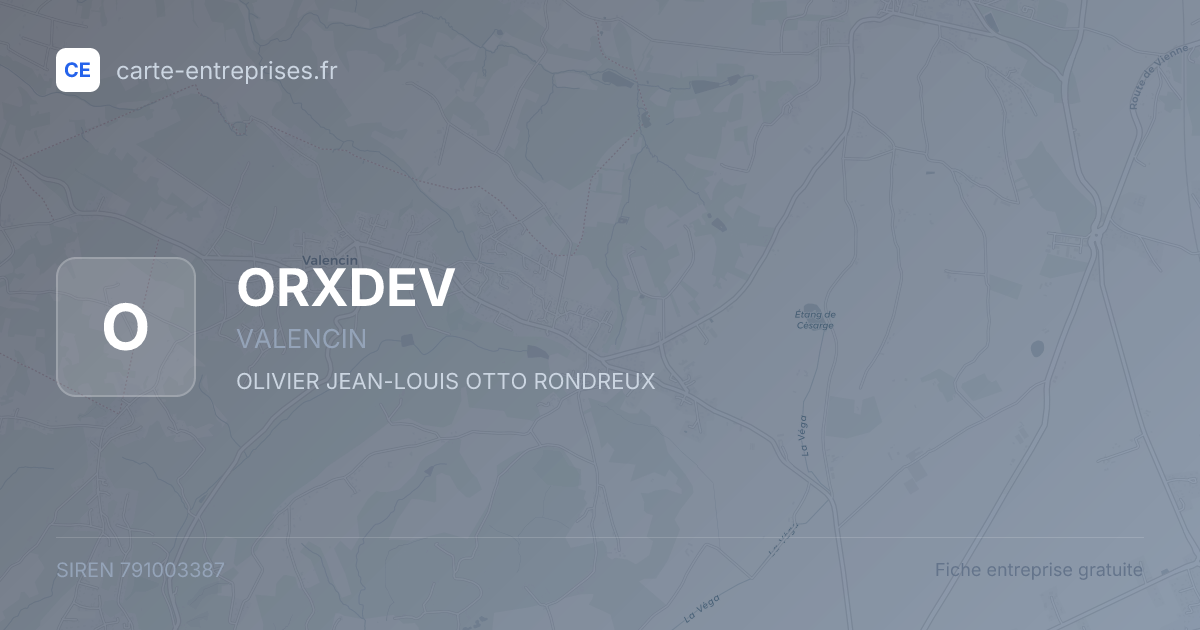ORXDEV — 791003387 — fiche entreprise