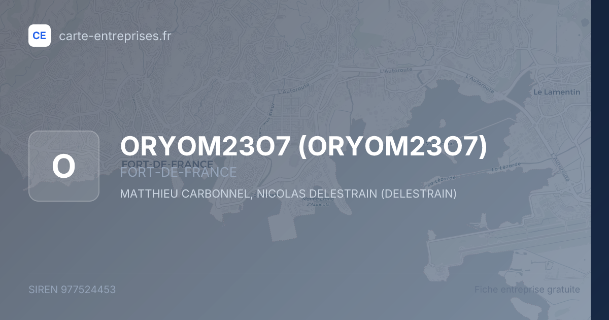ORYOM23O7 — 977524453 — fiche entreprise