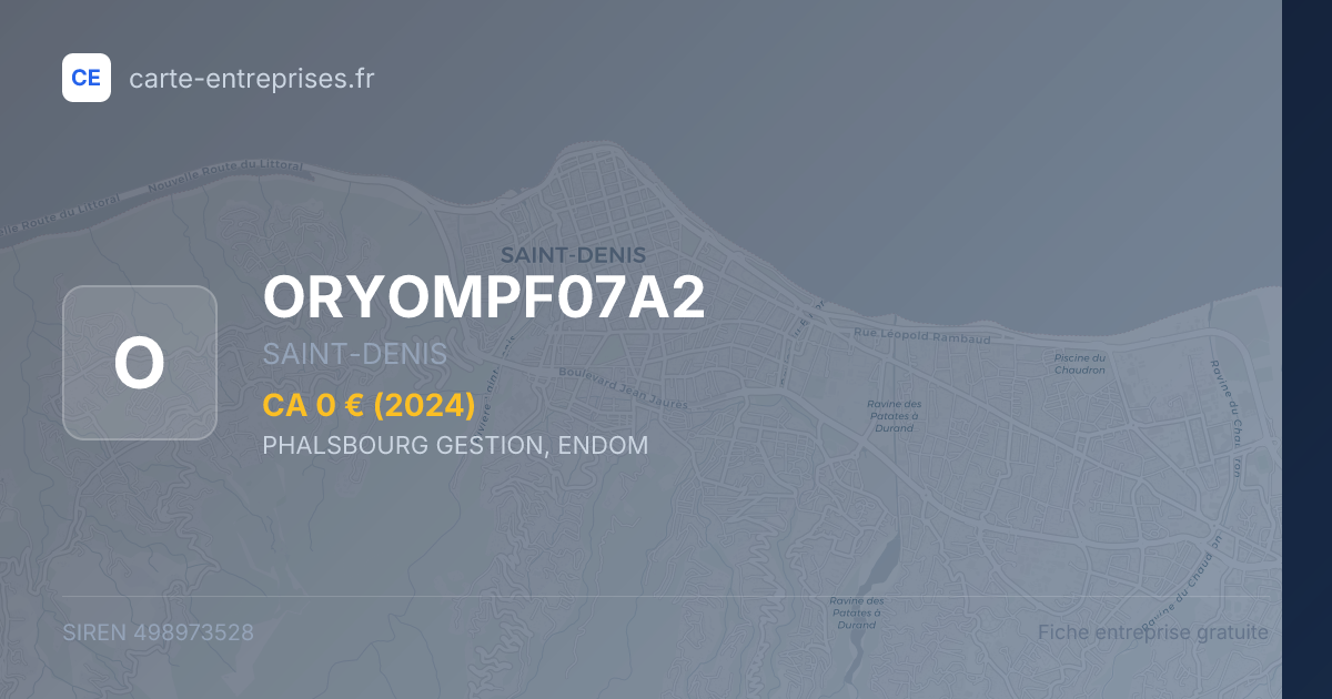 ORYOMPF07A2 — 498973528 — fiche entreprise