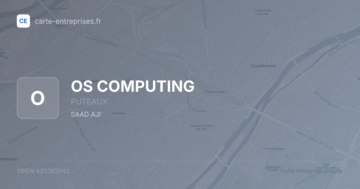 OS COMPUTING — 830383543 — fiche entreprise