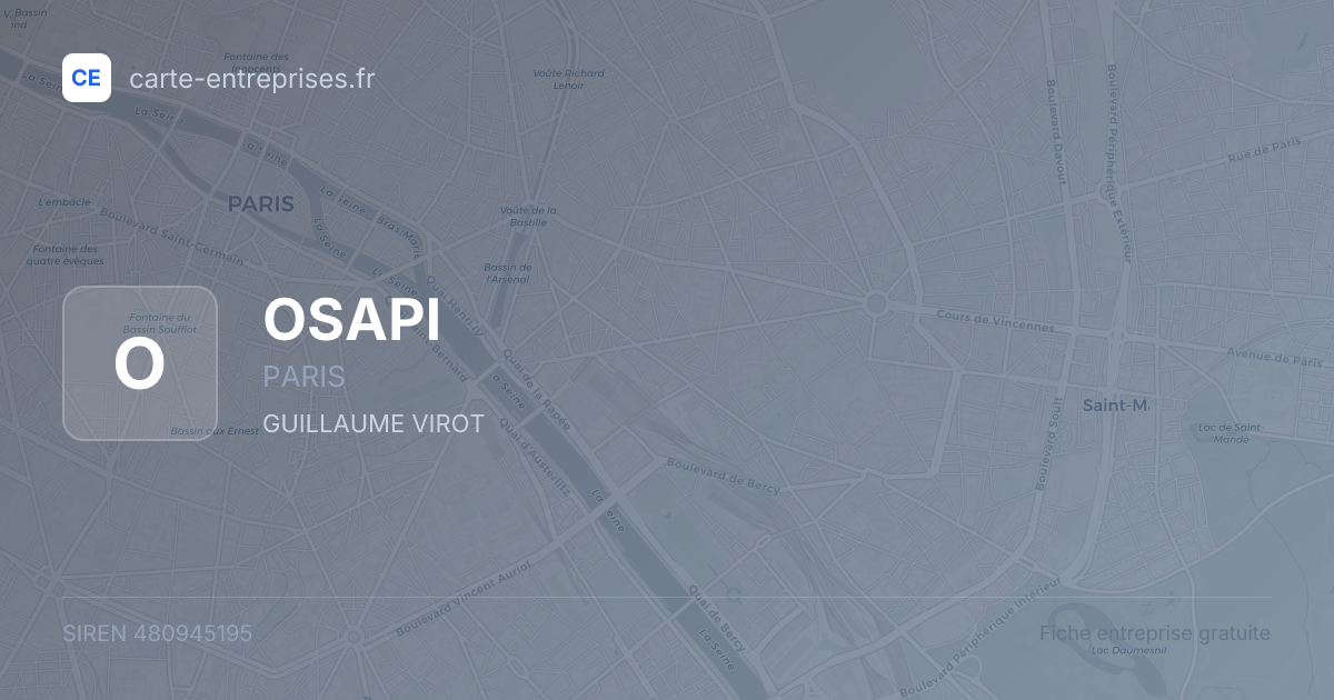 OSAPI — 480945195 — fiche entreprise