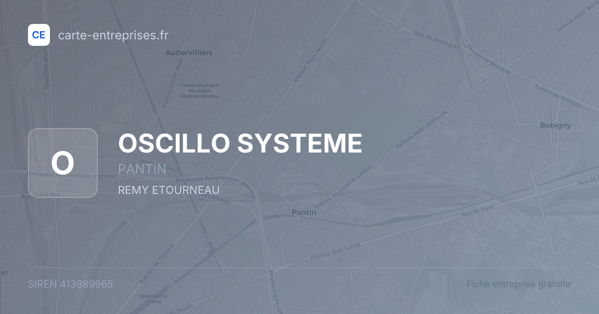 OSCILLO SYSTEME — 413889965 — fiche entreprise