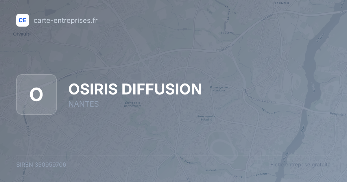 OSIRIS DIFFUSION — 350959706 — fiche entreprise