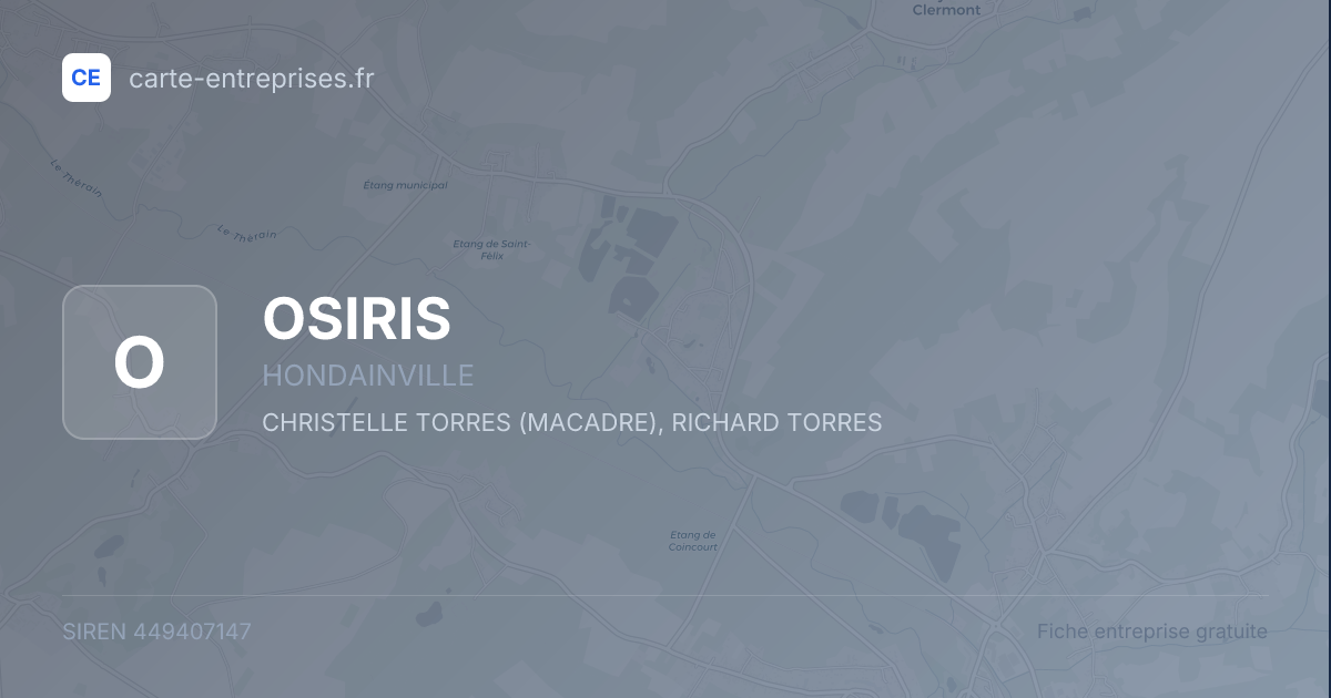 OSIRIS — 449407147 — fiche entreprise