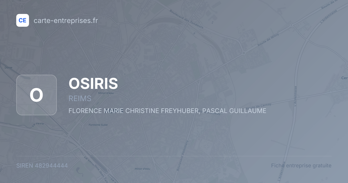 OSIRIS — 482944444 — fiche entreprise