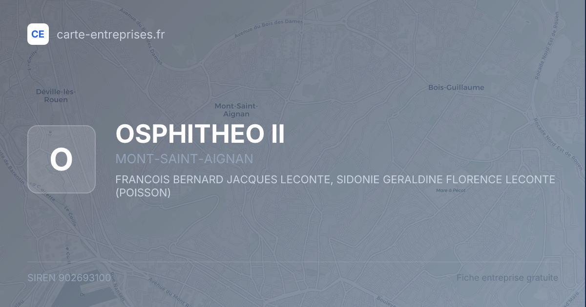 OSPHITHEO II — 902693100 — fiche entreprise