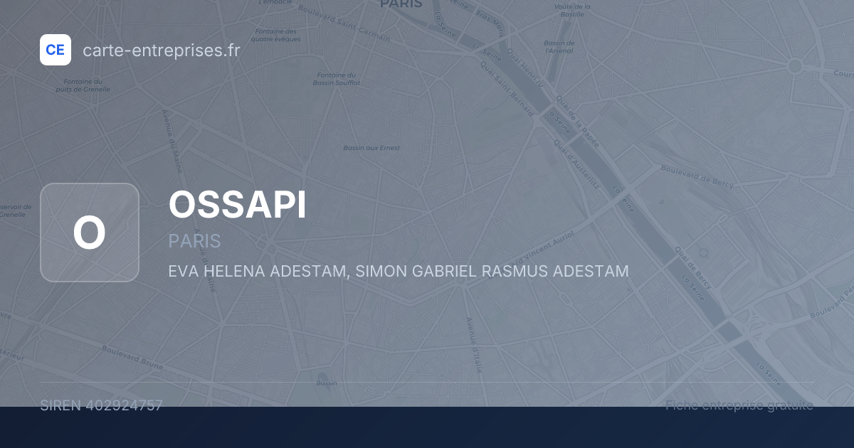 OSSAPI — 402924757 — fiche entreprise